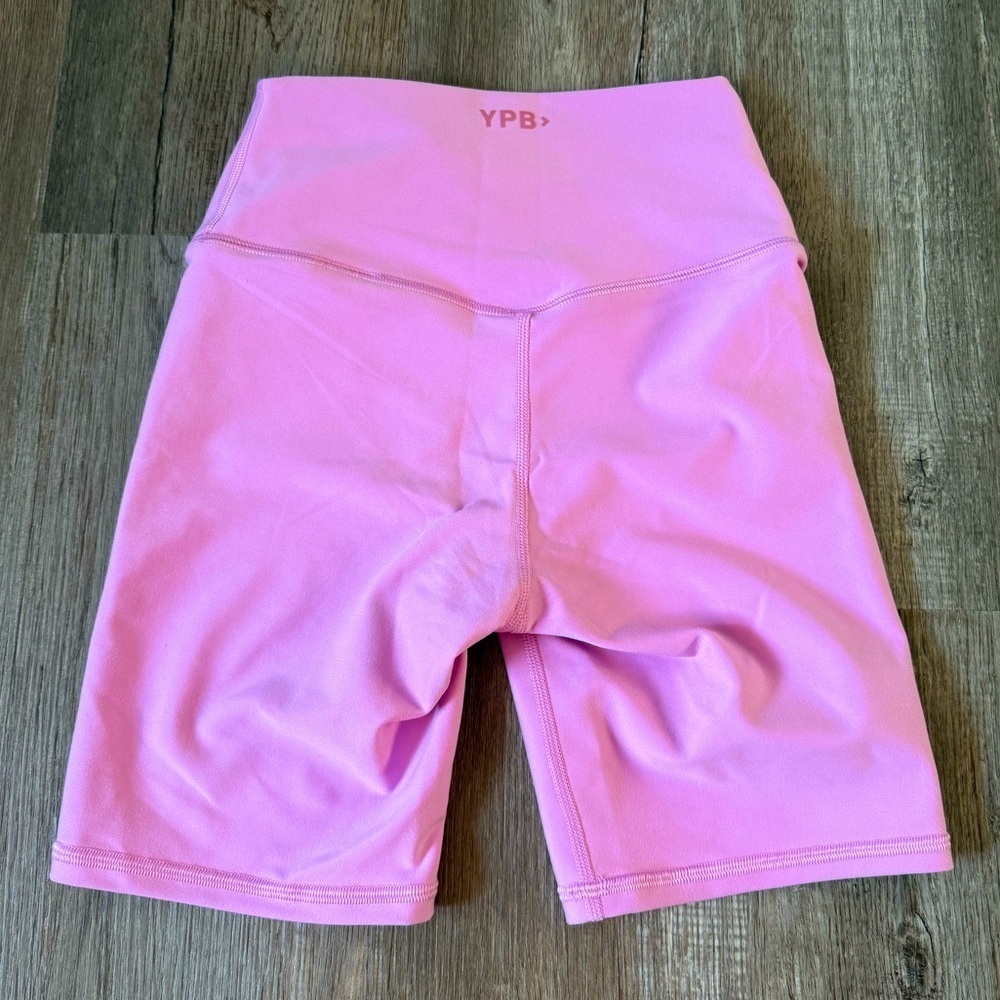 Abercrombie YPB Bike Shorts Workout Gym Shorts Spandex Purple Warm Pink Size XS